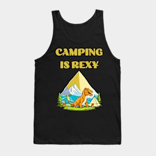 Camping is Rexy Dino Tank Top